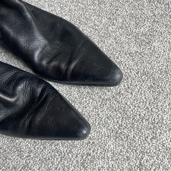 Furla Leather Tall Black Boots - Picture 6 of 8